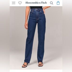 Abercrombie Ultra High Rise 90s Straight Jean